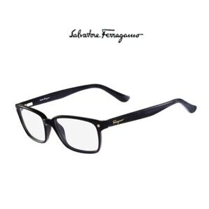 Salvatore Ferragamo Black Eyeglasses Frames Only SF2733 Unisex Hardshell Case